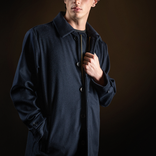 Trench blu navy