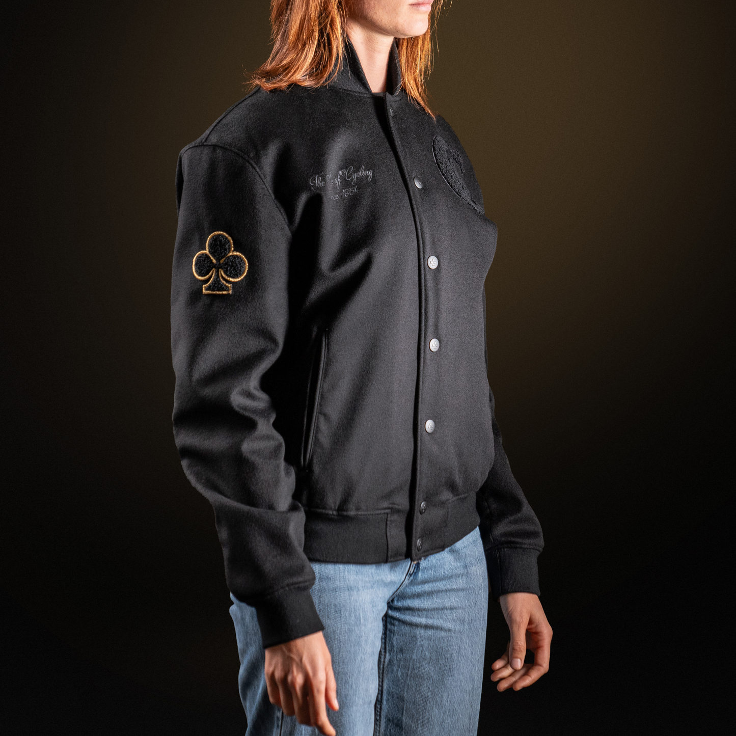Veste varsity noire
