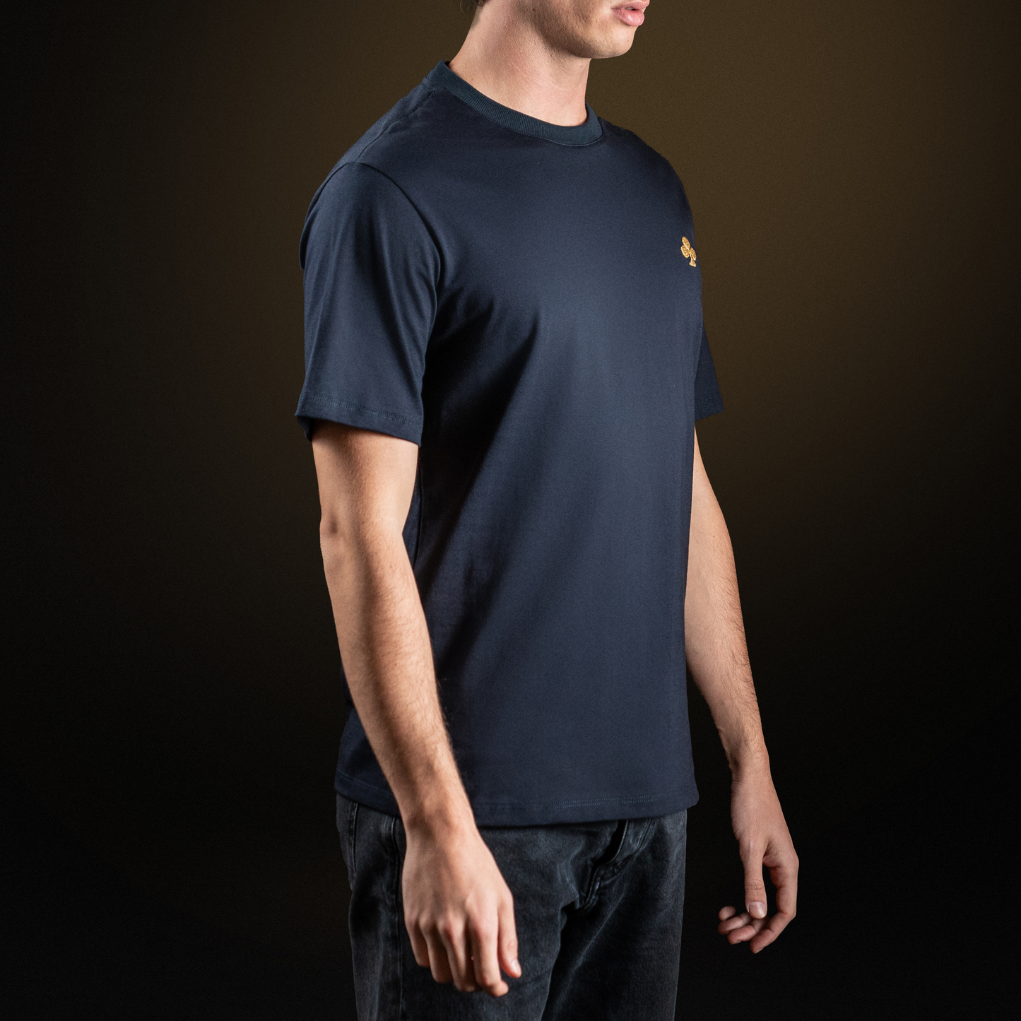 T-shirt in cotone blu navy