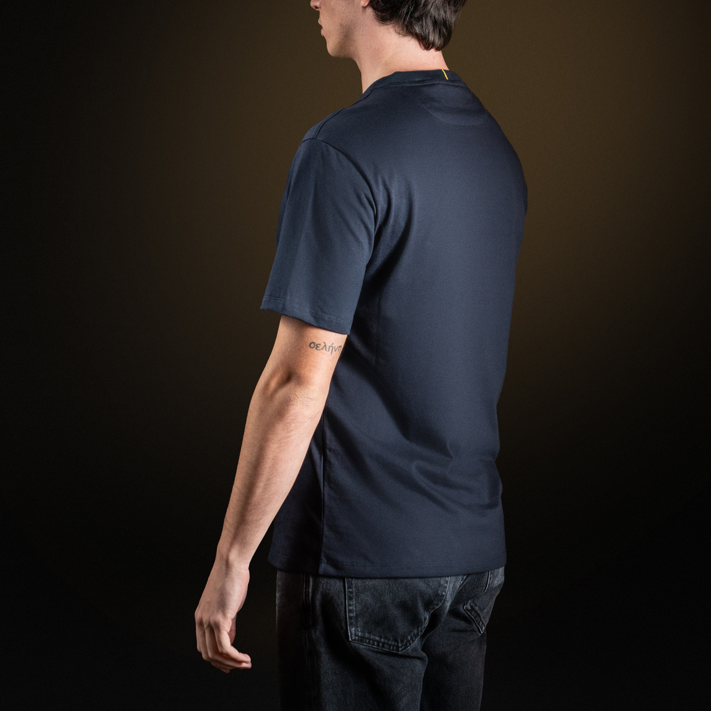 T-shirt in cotone blu navy