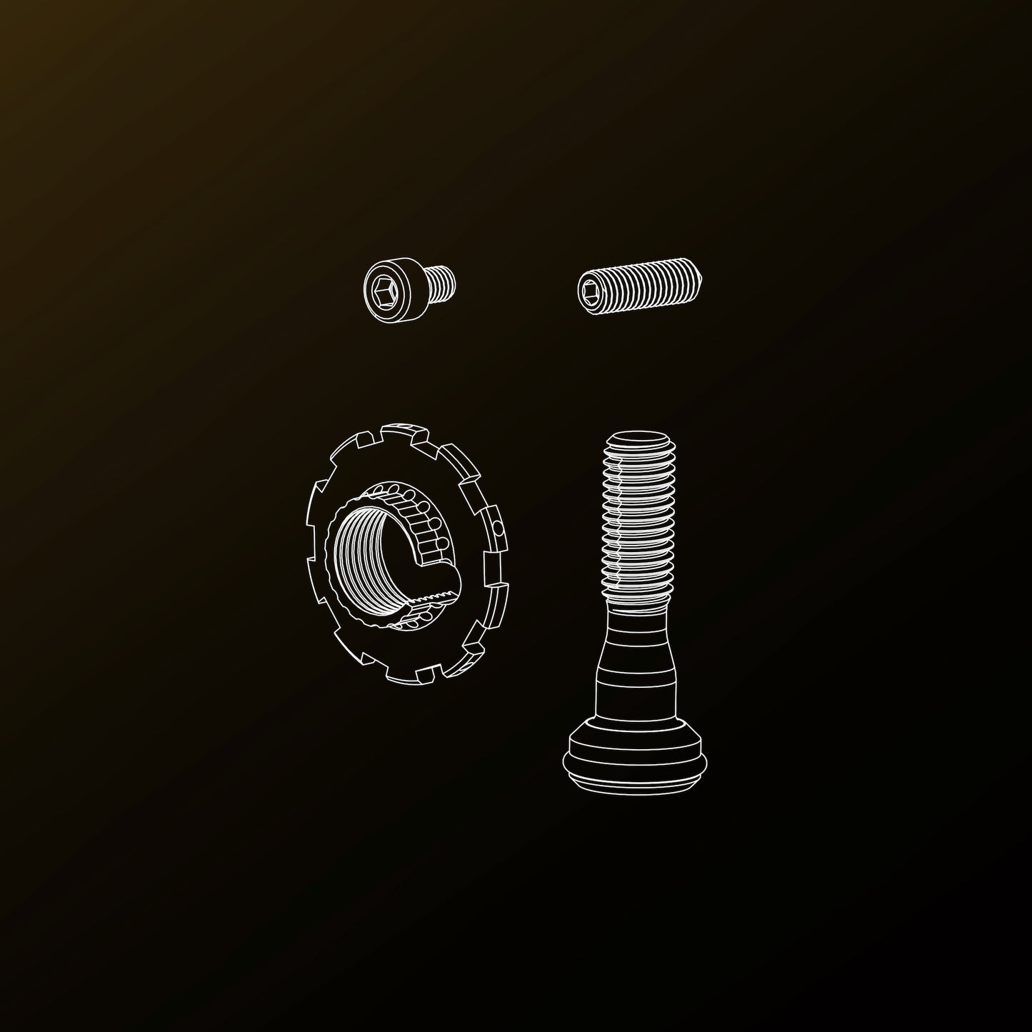 Kit Upgrade Componenti Sterzo Y1Rs in Titanio