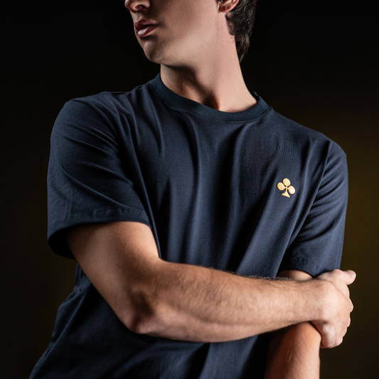 T-shirt in cotone blu navy